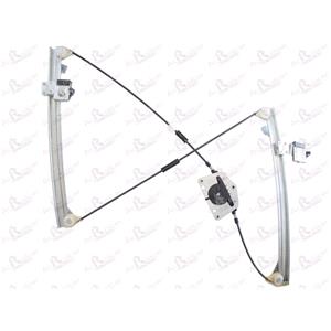Window Regulators, Front Right Electric Window Regulator Mechanism (without motor) for Mercedes A CLASS (W169),  2004 2012, 2 Door Models, One Touch/AntiPinch Version, holds a motor with 6 or more pins, AC Rolcar