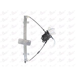 Window Regulators, Front Left Electric Window Regulator (with motor) for HYUNDAI i10, 2007 2013, 4 Door Models, WITHOUT One Touch/Antipinch, motor has 2 pins/wires, AC Rolcar