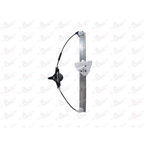 Window Regulators, Rear Left Electric Window Regulator Mechanism (without motor) for Mazda 2, 2007 2014, 4 Door Models, WITHOUT One Touch/Antipinch, holds a standard 2 pin/wire motor, AC Rolcar