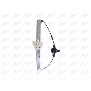 Window Regulators, Front Right Electric Window Regulator Mechanism (without motor) for MAZDA 3 (BL), 2009 2013, 4 Door Models, WITHOUT One Touch/Antipinch, holds a standard 2 pin/wire motor, AC Rolcar