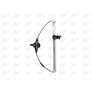 Window Regulators, Rear Right Electric Window Regulator Mechanism (without motor) for MAZDA 6 Hatchback (GH),  2007 2012, 4 Door Models, WITHOUT One Touch/Antipinch, holds a standard 2 pin/wire motor, AC Rolcar