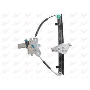 Window Regulators, Front Right Electric Window Regulator (with motor) for CHEVROLET LACETTI, 2005 2009, 4 Door Models, WITHOUT One Touch/Antipinch, motor has 2 pins/wires, AC Rolcar