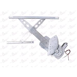 Window Regulators, Front Right Electric Window Regulator (with motor) for HYUNDAI MATRIX (FC), 2001 2010, 4 Door Models, WITHOUT One Touch/Antipinch, motor has 2 pins/wires, AC Rolcar