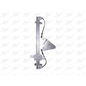 Window Regulators, Front Right Electric Window Regulator Mechanism (without motor) for MITSUBISHI SHOGUN Mk III (V60, V70), 2000 2006, 4 Door Models, One Touch/AntiPinch Version, holds a motor with 6 or more pins, AC Rolcar