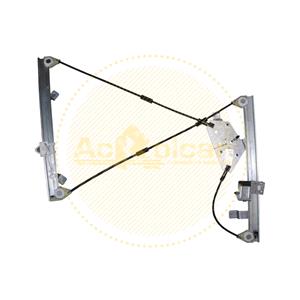 Window Regulators, Front Left Electric Window Regulator Mechanism (without motor) for OPEL ASTRA GTC J, 2011 2015, 2 Door Models, One Touch/AntiPinch Version, holds a motor with 6 or more pins, AC Rolcar