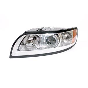 Lights, Left Headlamp (Halogen, Takes H7/H9 Bulbs, Supplied With Motor) for Volvo V50 2008 on, 