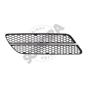Grilles, Alfa Romeo 147 2005 Onwards RH (Drivers Side) Front Bumper Grille, Inner, With Chrome Moulding, TUV Approved, 