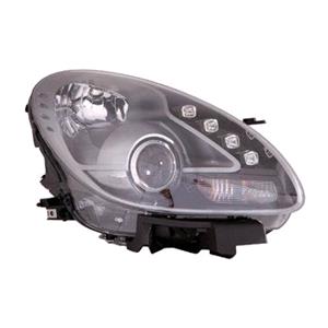 Lights, Right Headlamp (Twin Reflector, Halogen, Takes H7/H1 Bulbs, Original Equipment) for Alfa Romeo GIULIETTA 2010 on, 
