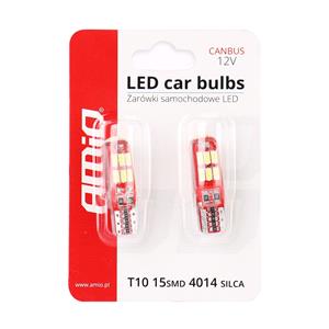 Bulbs   by Bulb Type, AMIO 12 24V 2W W5W 15smd LED Bulb   Twin Pack, AMIO