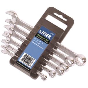 Spanners and Adjustable Wrenches, LASER 0156 Spanner Set   Combination   6 Piece, LASER