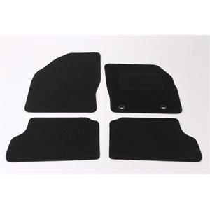 Car Mats, Tailored Car Floor Mats in Black for Ford Focus II Saloon 2005 2011   2 Clip Version, Tailored Car Mats