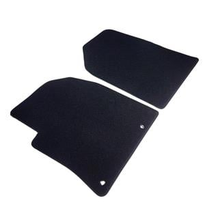 Car Mats, Tailored Car Mats (Front Only) in Black for Citroen Berlingo Van  1996 2008   2 Piece   2 Clips In Drivers Mat, Standard Tailored Car Mats