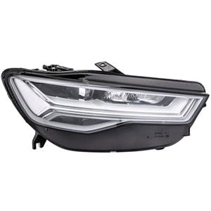 Lights, Right Headlamp (LED, With LED Daytime Running Light, Without Wiping Effect, Supplied Without LED Modules or Fan, Original Equipment) for Audi A6 Avant 2015 2018, 