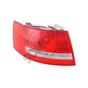 Lights, Left Rear Lamp (Saloon, Not LED Type, Supplied Without Bulbholder) for Audi A6 2004 2008, 