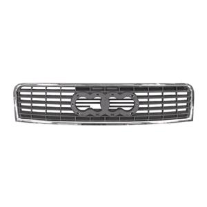 Grilles, Audi A4 2001 2004 Grille, With Chrome Surround, TUV Approved GRP07 PLA, 