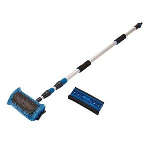 Pressure Washers Accessories, Draper 02169 Telescopic Washing Brush, 3m (2 Attachments), Draper