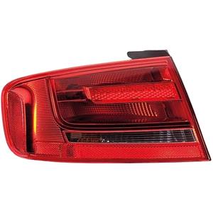 Lights, Left Rear Lamp (Saloon, Outer, On Quarter Panel, Standard Bulb Type, Supplied With Bulb Holder, Original Equipment) for Audi A4 2008   2012, 