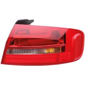 Lights, Right Rear Lamp (Outer, On Quarter Panel, Standard Bulb Type, Saloon Models, Supplied with Bulbholder, Original Equipment) for Audi A4 2012 to 2015, 