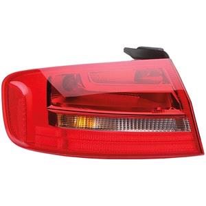 Lights, Left Rear Lamp (Outer, On Quarter Panel, Standard Bulb Type, Saloon Models, Supplied with Bulbholder, Original Equipment) for Audi A4 2012 to 2015, 