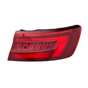 Lights, Right Rear Lamp (Outer, On Quarter Panel, LED Type, Saloon Models, Original Equipment) for Audi A4 2017 to 2019, 