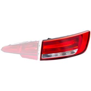Lights, Right Rear Lamp (Outer, On Quarter Panel, Saloon Models, Standard Bulb Type, Supplied With Bulbholder, Original Equipment) for Audi A4 2015 on, 