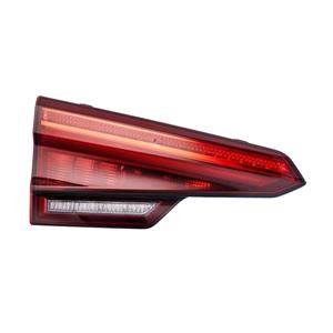 Lights, Left Rear Lamp (Inner, On Boot Lid, LED Type, Saloon Models, Original Equipment) for Audi A4 2015 to 2017, 