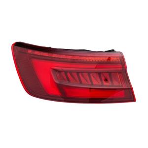 Lights, Left Rear Lamp (Outer, On Quarter Panel, LED Type, Saloon Models, Original Equipment) for Audi A4 2017 to 2019, 