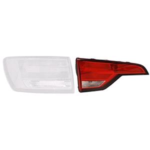 Lights, Left Rear Lamp (Inner, On Boot Lid, Standard Bulb Type, Supplied With Bulbholder, Estate Models Only, Original Equipment) for Audi A4 Avant 2015 2020, 