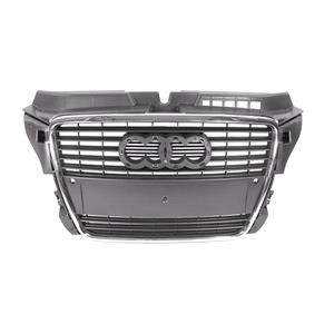 Grilles, AUDI A3 2008 2010 Grille, Stone Grey, For Models With Parking Sensors, 