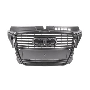 Grilles, AUDI A3 2008 2010 Grille, Black, For Models With Parking Sensors, 