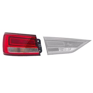Lights, Left Rear Lamp (Outer, On Quarter Panel, Standard Bulb Type, Supplied With Bulbholder, Saloon & Cabriolet Models, Original Equipment) for Audi A3 Saloon 2016 on, 
