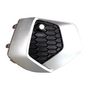 Grilles, Right Front Bumper Grille (Lower, With Holes for Parking Sensors, Matt Black With Silver Surround, Not For S Line Models) for Audi A3 Sportback 2019 to 2024, 