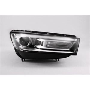 Lights, Right Headlamp (Bi Xenon, Takes D5S / H8 Bulbs, With LED Daytime Running Lamp, Oiginal Equipment) for Audi Q5 2016 on, 