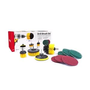 Washing Brushes, Drill Brush & Scrub Set   10 Piece Set, AMIO