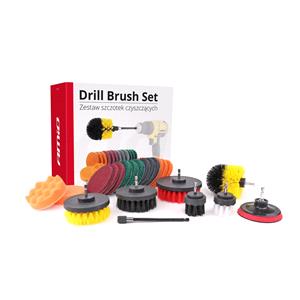Exterior Cleaning, Drill Brush and Polish Attachment Set   22pcs , AMIO