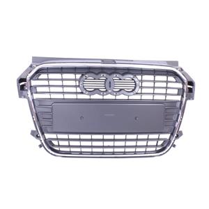 Grilles, Audi A1 2011 2018 Grille, Matte Black, With Chrome Moulding, TUV Approved, 