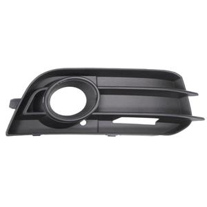 Grilles, Audi A1 3 Door 2010 2015 Front Bumper Grille R.H. (Drivers Side) Grained, Matt Black, With Hole For Fog Lamp, With Chrome Trim, Not For S Line Models, 