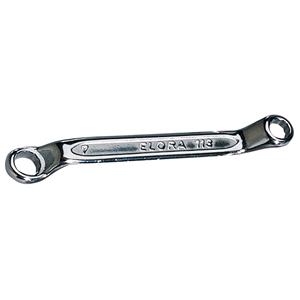 Ring Spanners, Elora 02604 6mm x 7mm Midget Deep Crank Metric Ring Spanner, Elora