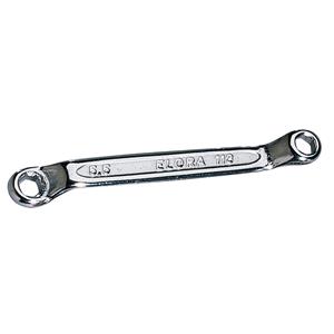 Ring Spanners, Elora 02612 8mm x 9mm Midget Deep Crank Metric Ring Spanner, Elora