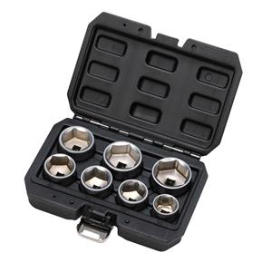 Oil Filter Sockets, Draper 02747 Oil Filter Socket Set, 3/8" Sq. Dr. (7 Piece), Draper