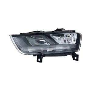 Lights, Left Headlamp (Halogen, Takes H7 / H7 Bulbs, Supplied With Bulbs & Motor, Original Equipment) for Audi Q3 2011 2014, 