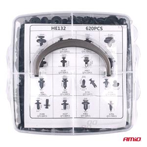 Car Body and Trim Clips Set - 620pcs