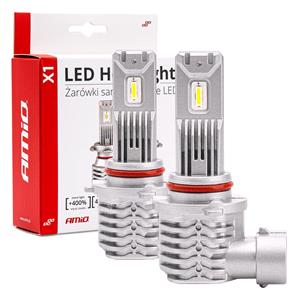 Bulbs   by Bulb Type, AMIO X1 Series 12V 40W HB3 6500K LED Bulb   Twin Pack, AMIO