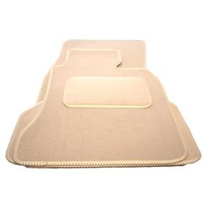 Car Mats, Tailored Car Floor Mats in Beige for Peugeot 407 SW 2004 2010   No Clip Version, Tailored Car Mats