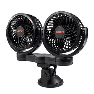 Fans, 12V Dual Car Fan with Suction Cup   4 Inch, AMIO