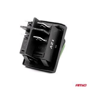 Switches, Rectangle Universal Switch with Green Light, AMIO