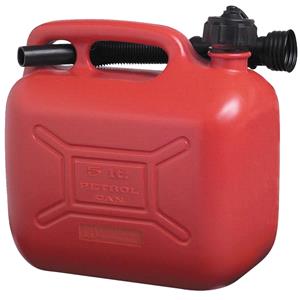 Jerry and Fuel Cans, Cosmos Petrol Fuel Can   Red Plastic   5 Litre, COSMOS