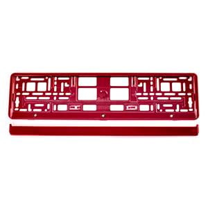 Registration Plates, Metallic Red Number Plate Holder, AMIO