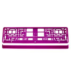 Registration Plates, Pink Metalic Number Plate Holder, AMIO