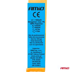 Automatic ratched tie down 100/200kg 18mm 2m S-TYPE